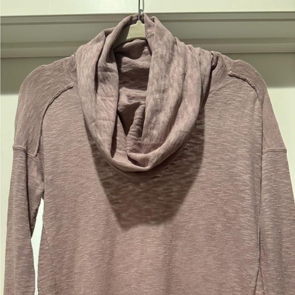 Cozy Cowl Neck Tunic Sweater Lavender Purple Size M Soft Knit Longline - Picture 5 of 14